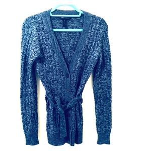 BCBG Eitina Tie Waist Long Cardigan